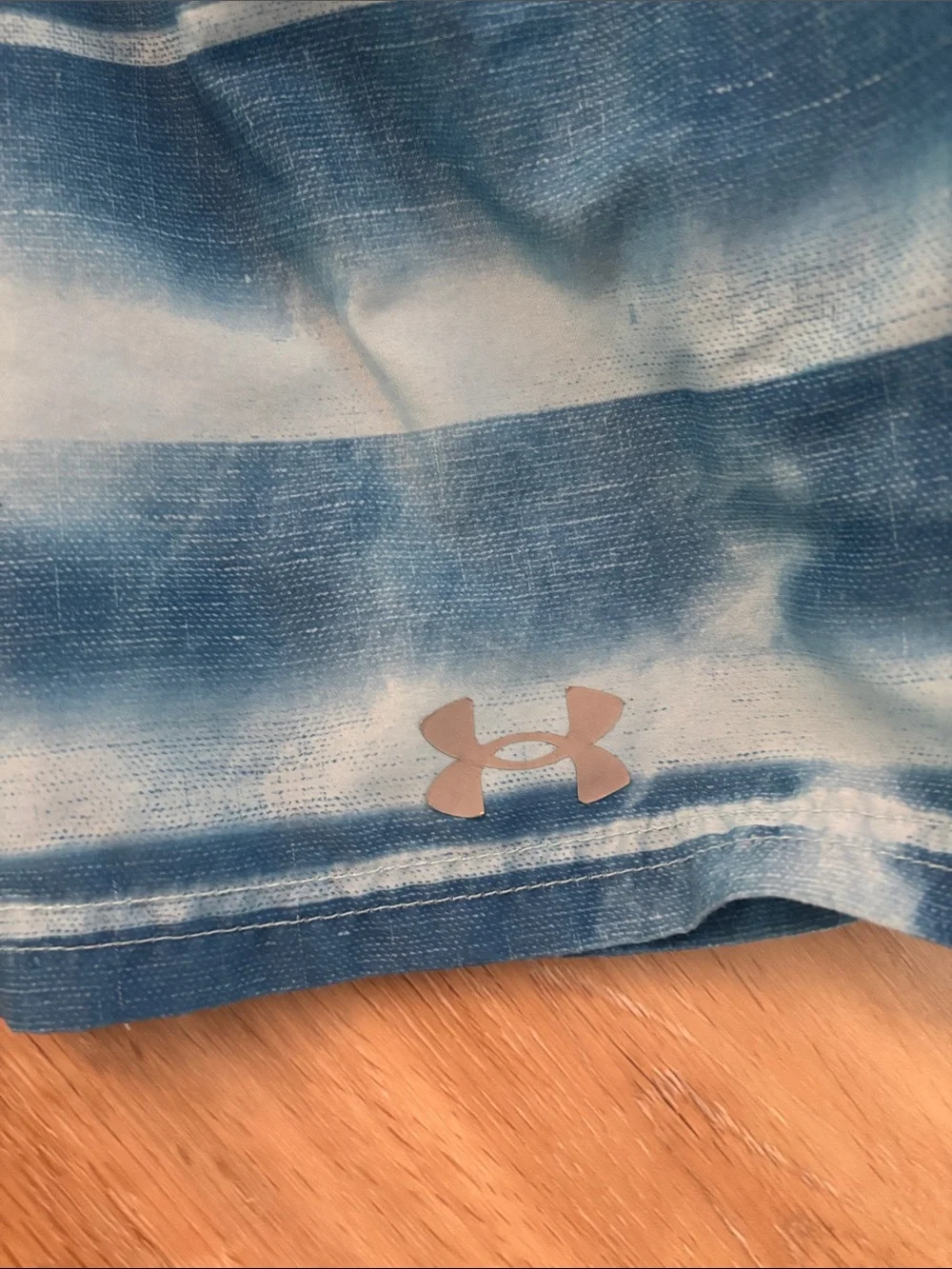 Under Armour Boys Blue Striped Performance Shorts